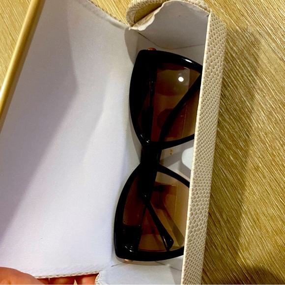 Jimmy Choo glasses brown and gold used